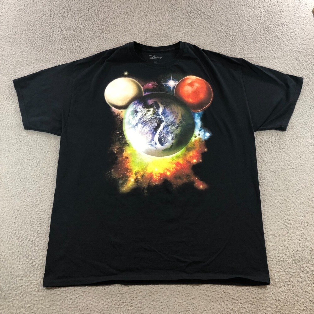 disney T shirt mens XL mens micky mouse planet